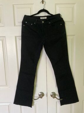 Levi's 515 Boot Cut Jeans Black Wash Size 6M NWOT (No Tags) Stretch Denim